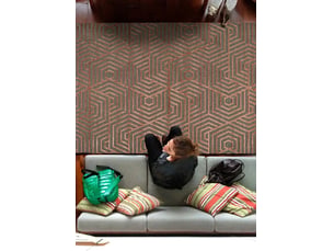 Tapis en laine et viscose lana 913