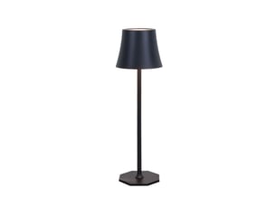 Lampe de table led rechargeable sans fil 4000mah – réglage tactile, noir