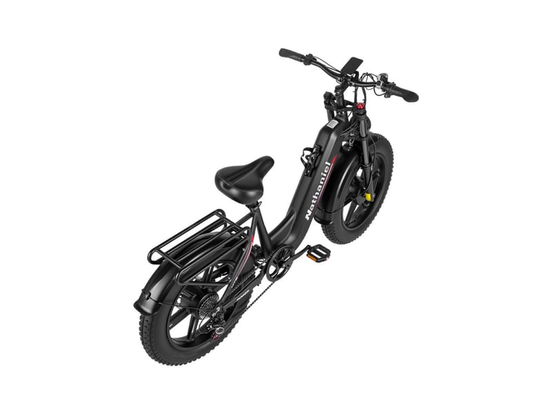  Vélo électrique double moteur nathaniel syr08, fat bike 20, noir  - Conforama D