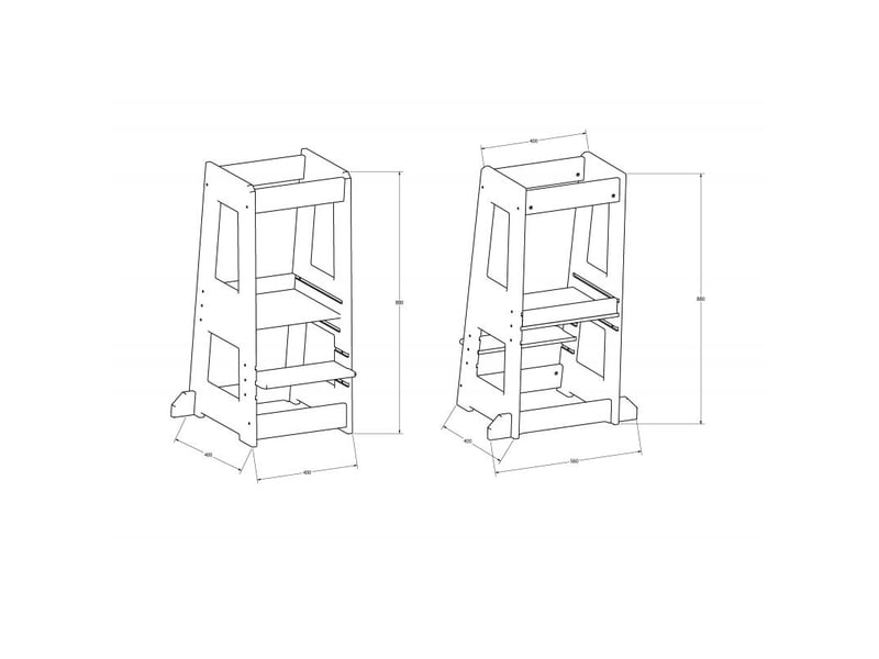  Tour d'apprentissage felix en hetre massif bleu 100585 - Conforama B