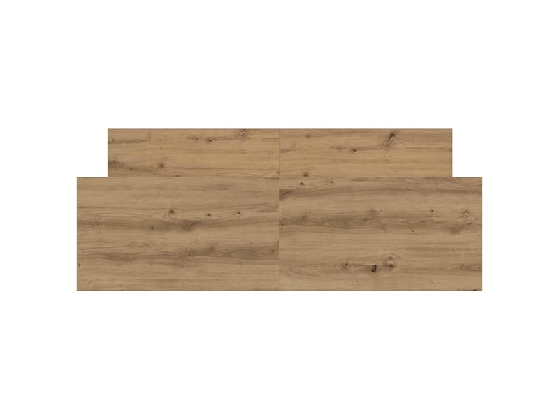  Lit double- lit adulte -  cadre de lit sans matelas chêne artisanal 135x190 cm  - Conforama D