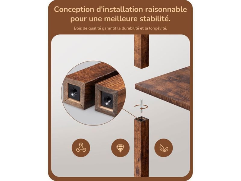  Lampadaire led 20w avec tige rotative 360 et 4 tablettes bois brun 370618_AAAYF22709_6_DROPFR - Conforama E