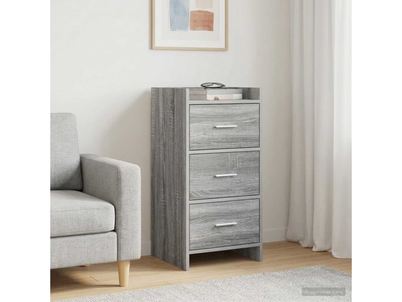 Buffet - bahut - meuble de rangement sonoma gris 40 x 36 x 80 cm bois d'ingénierie  - Conforama B