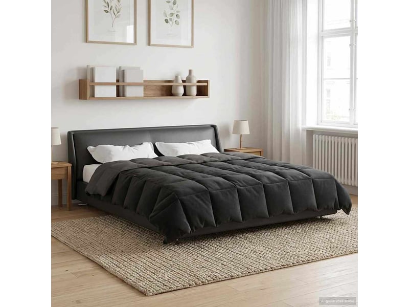 Duvet - couette complet toute l'année 200 x 240 cm 4 saisons gris clair - Conforama D