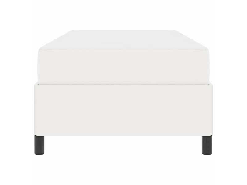  Lit simple- lit adulte -  cadre de lit avec matelas crème 80 x 200 cm tissu  - Conforama D