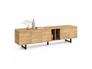 Meuble tv coloris naturel 191 cm   