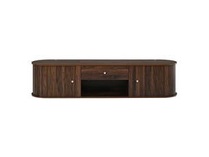 Meuble tv coloris bois foncé 180 cm <strong>SEYAKANY</strong> <strong></strong>