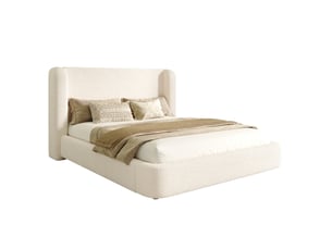 Lit coffre 140x190 cm MODENVIE   coloris beige