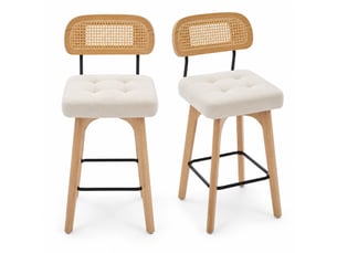 tabouret de bar <strong></strong> Fay Lum - beige hauteur d'assise 67.5 cm vendu Par paire