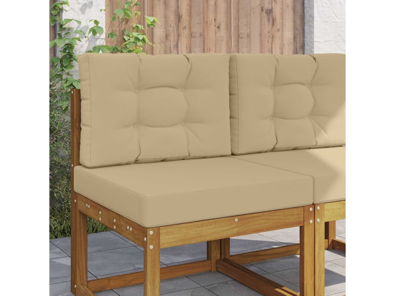  Coussin de canapé d'extérieur, coussin de chaise polyester beige 60 x 60 cm cf54020  - Conforama B