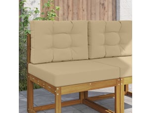 Coussin de canapé d'extérieur, coussin de chaise polyester beige 60 x 60 cm cf54020