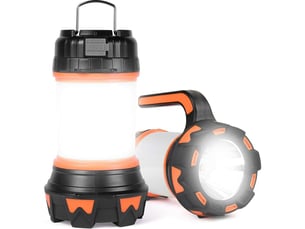 1pcs lanterne led rechargeable, 1000 lumens 4000mah lampe camping 360°, lampe led rechargeable jecteur portable, puissante, lampe de camping