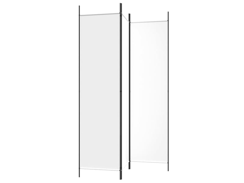  Paravent | cloison de séparation 3 panneaux blanc 150x200 cm tissu  - Conforama E