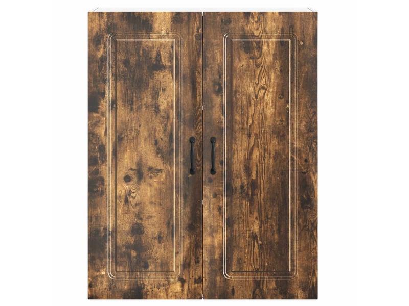 Meuble mural de cuisine | armoire de cuisine chêne fumé 80x31x100cm shl421 - Conforama E