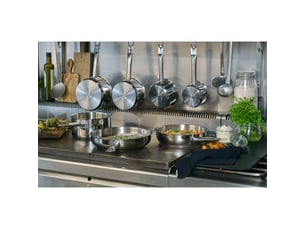 Poele sauteuse baumalu inox 32 cm pro induction, manche fixe