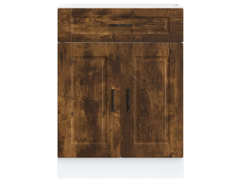  Meuble de rangement, armoire de cuisine porto chêne fumé bois d'ingénierie shl8725  - Conforama D
