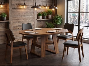 Ensemble table rond(e) 4 chaise(s) BGSRYAO