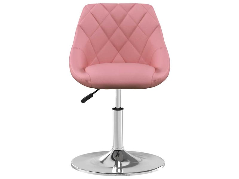  Lot de 2 chaises pivotantes à manger, chaises de cuisine rose velours cf29908  - Conforama D