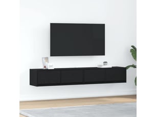 Meuble tv coloris noir 80 cm <strong></strong>  <strong></strong>