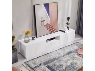 Meuble tv coloris blanc 170 cm LPOSPI