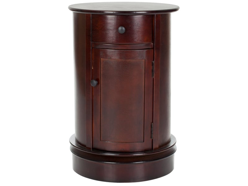  Tables d'appoint en bois de pin rouge foncé  - Conforama A