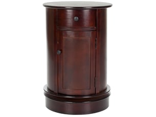 Tables d'appoint en bois de pin rouge foncé
