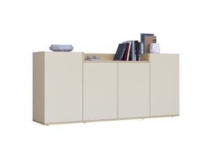 Buffet 4 porte(s)   DMORA Swink - 160 cm coloris beige 