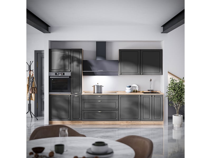  Vicco elément haut de cuisine, anthracite campagne, 60cm  - Conforama E