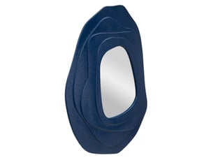 Miroir rectangulaire à poser coloris bleu - 4 cm x 90 cm