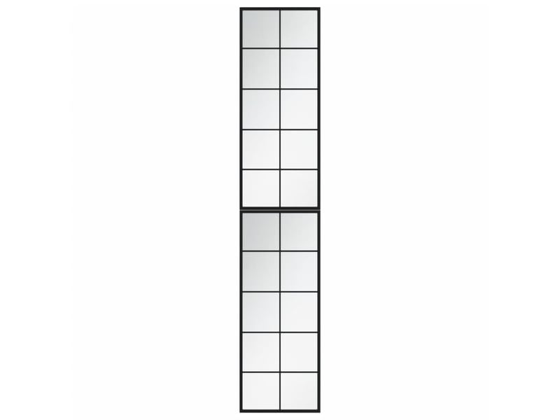  Lot de 2 miroirs muraux noir 100x40 cm métal cf62941  - Conforama A