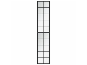 Miroir carré(e) à fixer coloris noir <strong></strong>  <strong></strong> - 100 cm x 40 cm