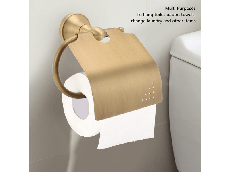  Porte-papier toilette de salle de bain, porte-papier toilette de style industriel, porte-rouleau de papier toilette mural, porte-serviettes mural pour  - Conforama C