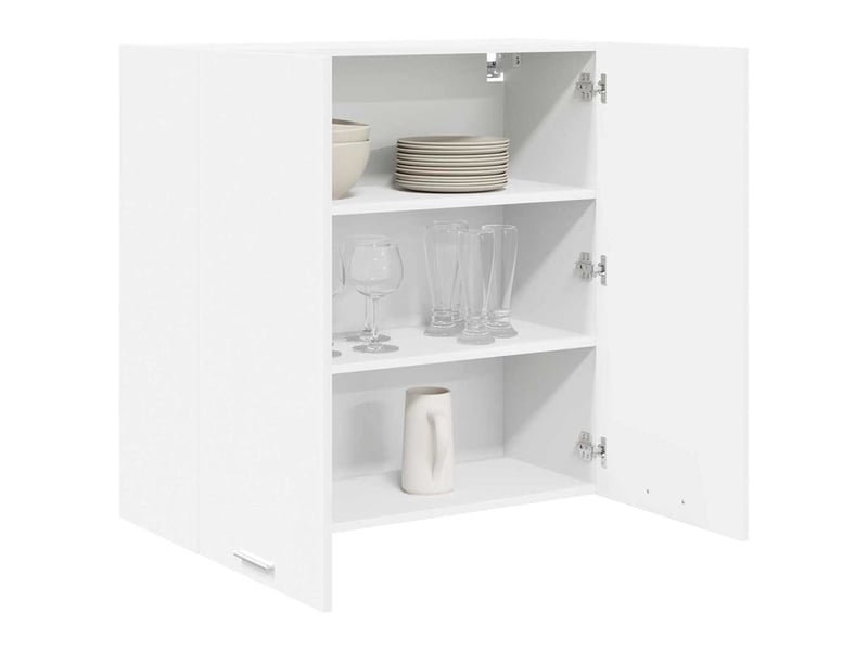  Meuble de rangement cuisine, armoire suspendue blanc 80x31x80cm bois d'ingénierie shl1250  - Conforama C