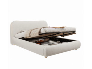 Lit coffre 180x200 cm REDOM coloris blanc