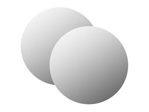 Miroir rond(e) à fixer coloris argenté <strong></strong>  <strong></strong> - 70 cm x 70 cm