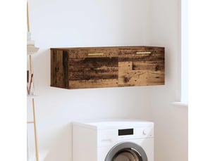 Meuble mural, rangement salon 100 x 36.5 x 35 cm bois d'ingénierie bois ancien shl6114