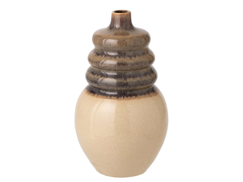  Vase en céramique dune castle 50cm beige  - Conforama A