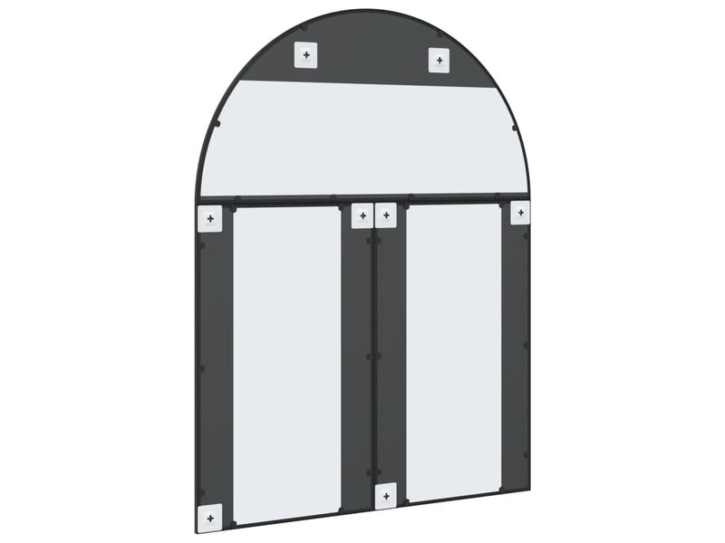  Miroir mural noir 100x130 cm arche fer cf62844  - Conforama E