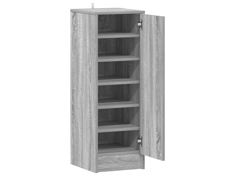  Meuble à chaussures, armoire à chaussures 32x35x92 cm sonoma gris  - Conforama E