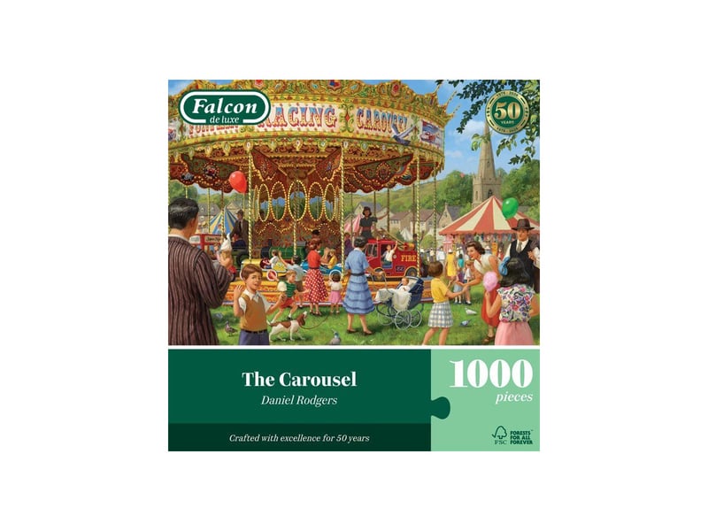  Puzzle 1000 pièces the carousel scène fête foraine multicolore JUM8721017607816 - Conforama D