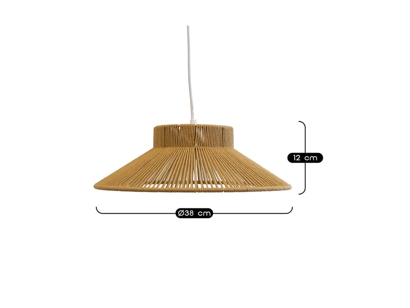  Suspension nonga corde naturelle ø38 cm 62920 - Conforama C