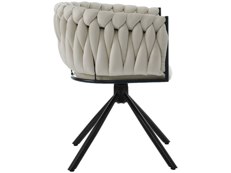  Chaises velours 6 places, confortables design ergonomique, structure métal  - Conforama D