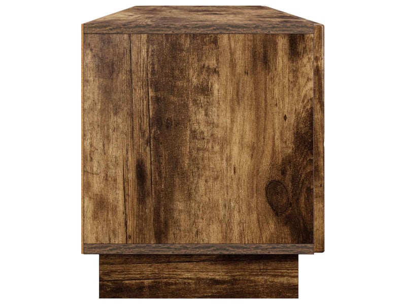  Meuble tv, banc tv 180x34,5x40 cm chêne fumé bois d'ingénierie shl66001  - Conforama E