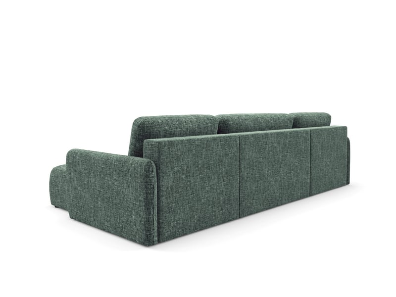  Canapé d'angle convertible livello u vert  - Conforama C