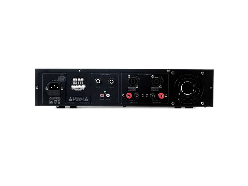  Pack sonorisation enceintes ibiza xtk12 -12-30cm - 2x500w avec amplificateur bm sonic bms-2000w - support pieds +bag et câbles  - Conforama D