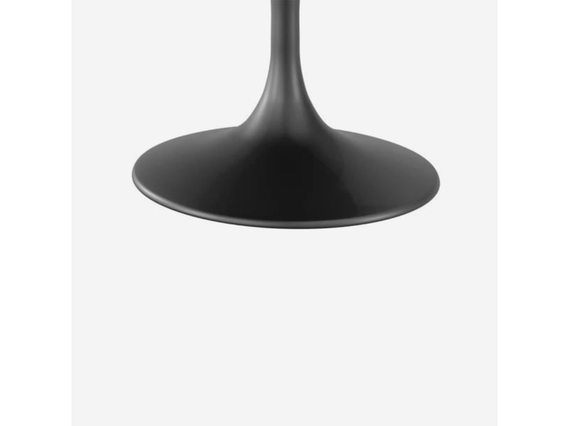  Table ronde fixe en céramique 100 x 100 cm circe - effet marbre noir  - Conforama D