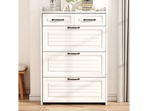 Meuble à chaussures 12 paire(s)  <strong>SHOPENTRA</strong>  <strong></strong> coloris blanc
