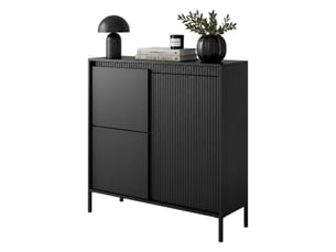 Buffet 3 porte(s)   DMORA Hatolaro - 104 cm coloris noir 