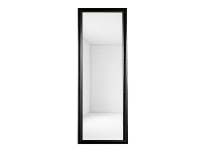 Grand miroir de sol 160x50 cm sur pied inclinable réglable – miroir sur pied moderne en bois massif noir haute définition et anti-distorsion pour chambre et dressing - Conforama A