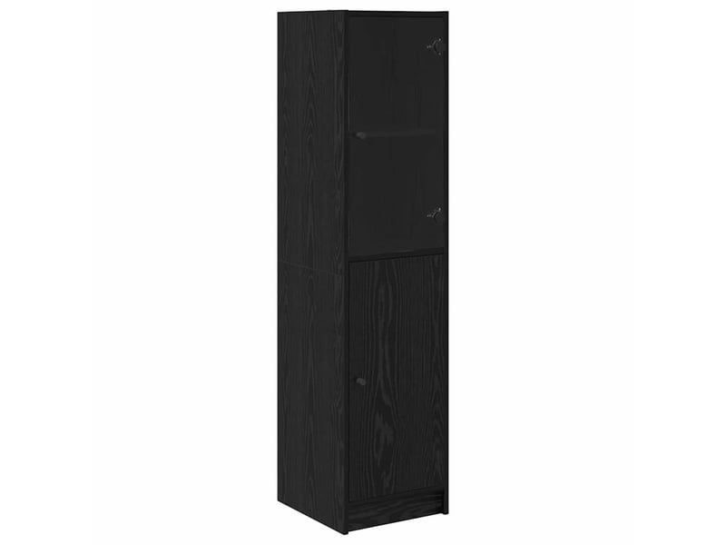  Buffet - haut armoire chêne noir 35 x 37 x 142 cm bois d'ingénierie  - Conforama A